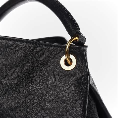 louis vuitton artsy mm black monogram empreinte|Louis Vuitton black empreinte wallet.